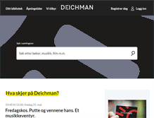 Tablet Screenshot of deichman.no